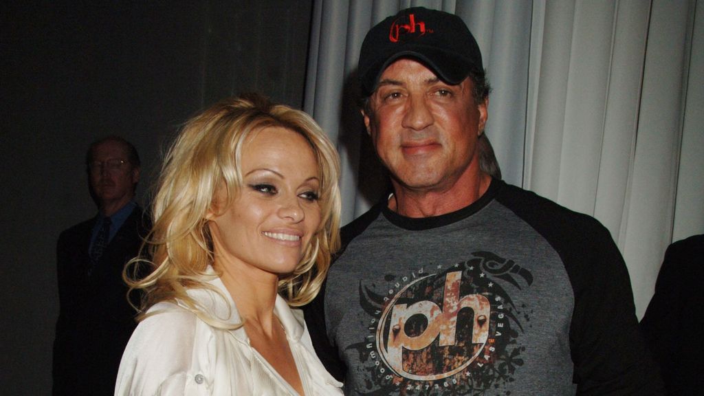 Pamela Anderson y Sylvester Stallone en 2007