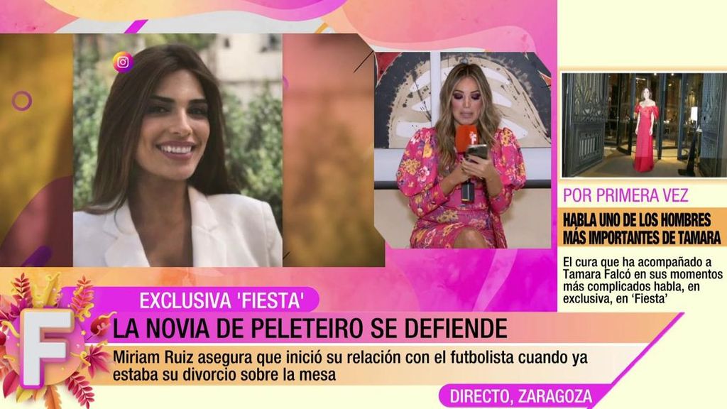 Marta Riesco habla con la novia de Peleteiro