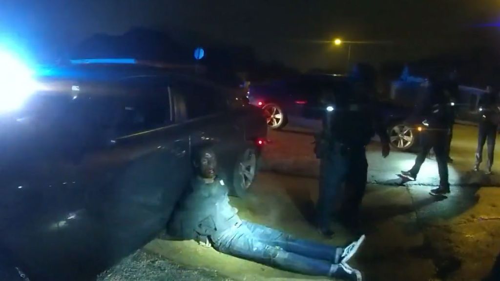 Paliza policial a un joven negro en Memphis