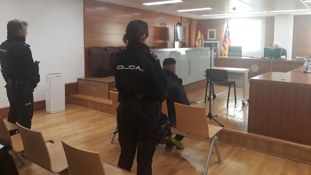 El condenado durante el juicio El condenado durante el juicio