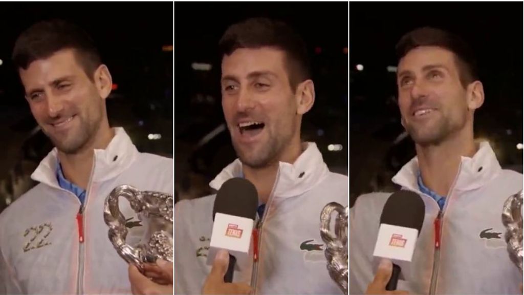 Djokovic gana en Australia y se pone a cantar 'Muchachos': "En Argentina nací, tierra del Diego y Lionel"