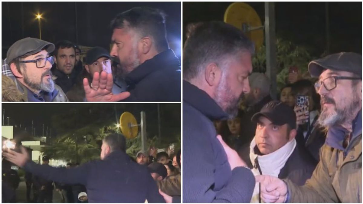 Gatusso da explicaciones a los aficionados y se enfrenta a un cámara
