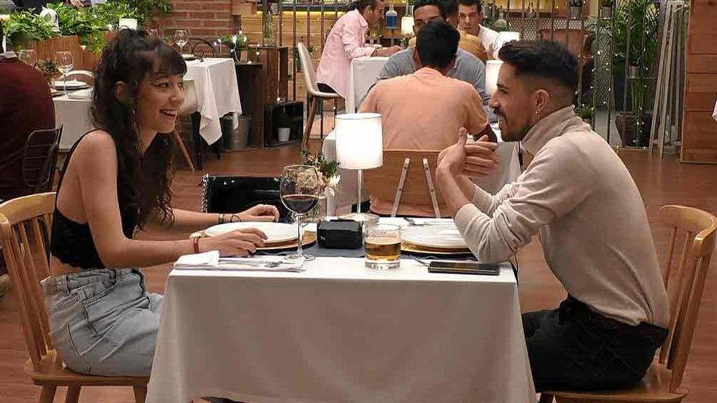 Joseto y Begoña durante su cita en 'First Dates'
