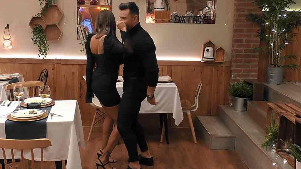 Sheylla y José durante su cita en 'First Dates'