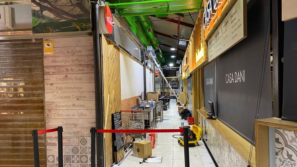 La parte trasera de Casa Dani donde trabaja la empresa de limpieza