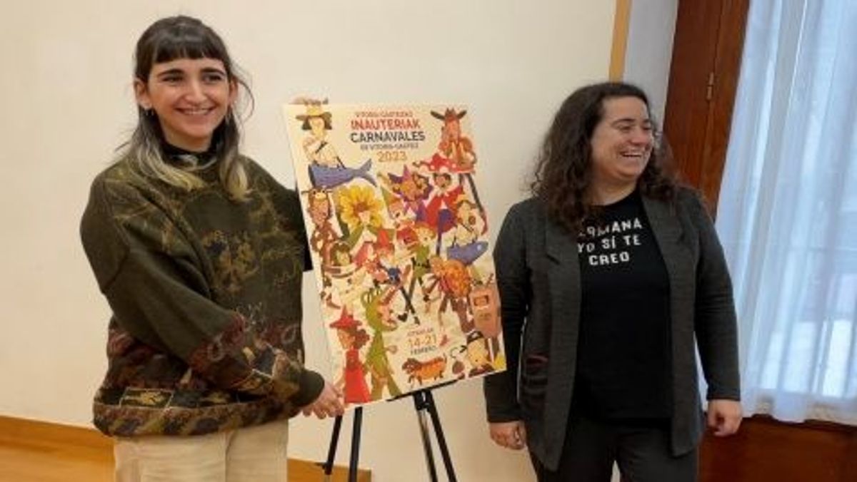 Paula Páez, ganadora cartel Carnaval Vitoria 2023 Paula Páez, ganadora cartel Carnaval Vitoria 2023