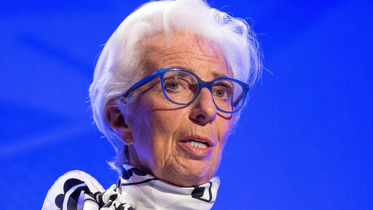 Archivo - 18 November 2022, Hessen, Frankfurt_Main: Christine Lagarde, President of the European Central Bank (ECB), speaks during the 32nd European Banking Congress. Photo: Hannes P. Albert/dpa
