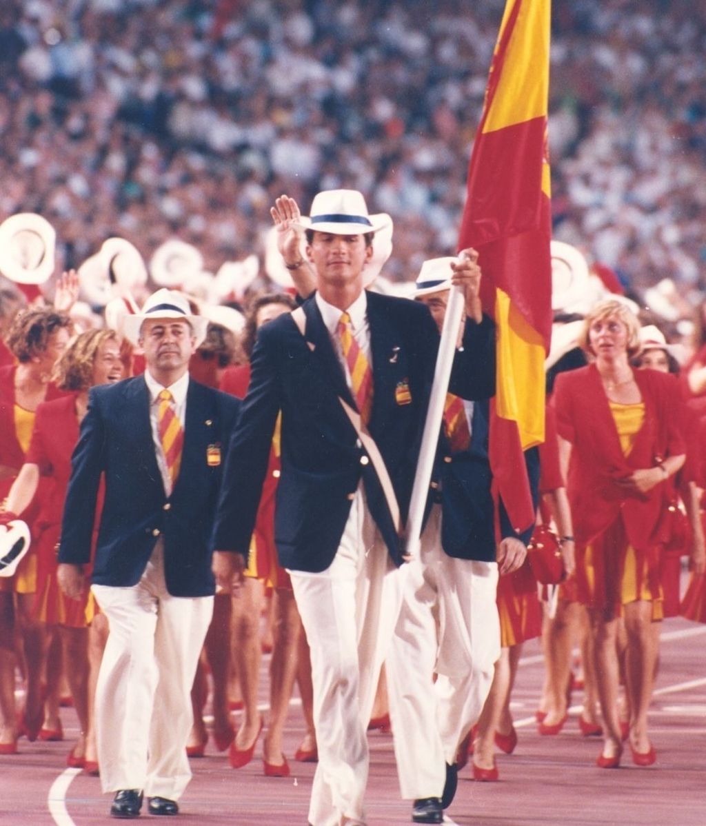El rey Felipe VI desfiló como abanderado en los Juegos Olímpicos de Barcelona 1992