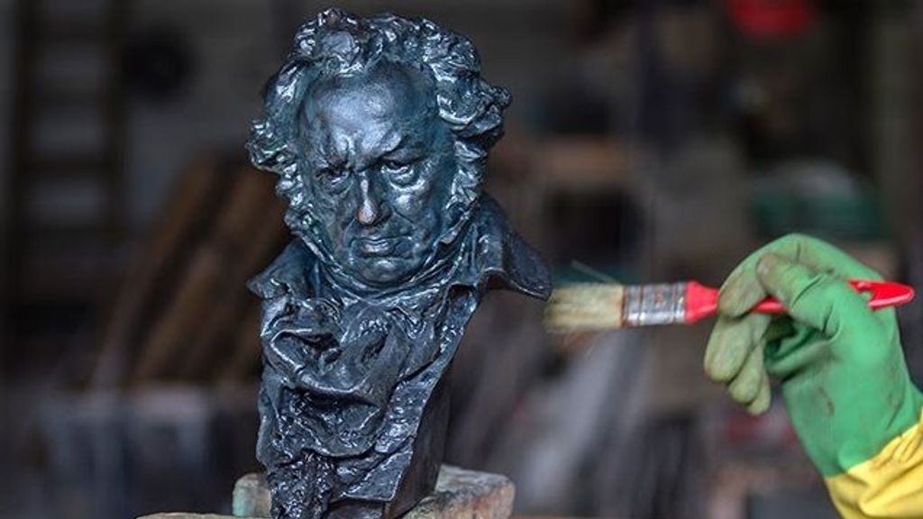Estatuilla de Premios Goya.