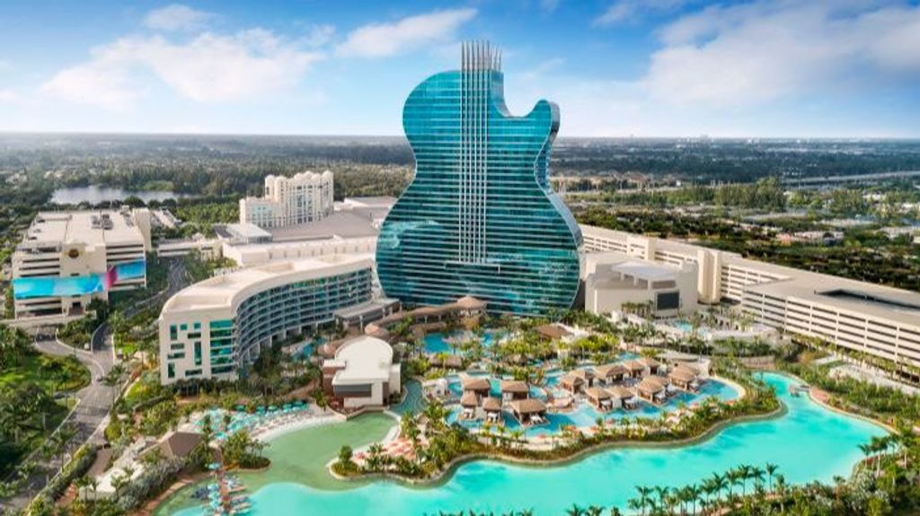 Hard Rock Entertainment Group prevé construir un hotel - casino en forma de guitarra como el Seminole Hotel & Casino de Florida