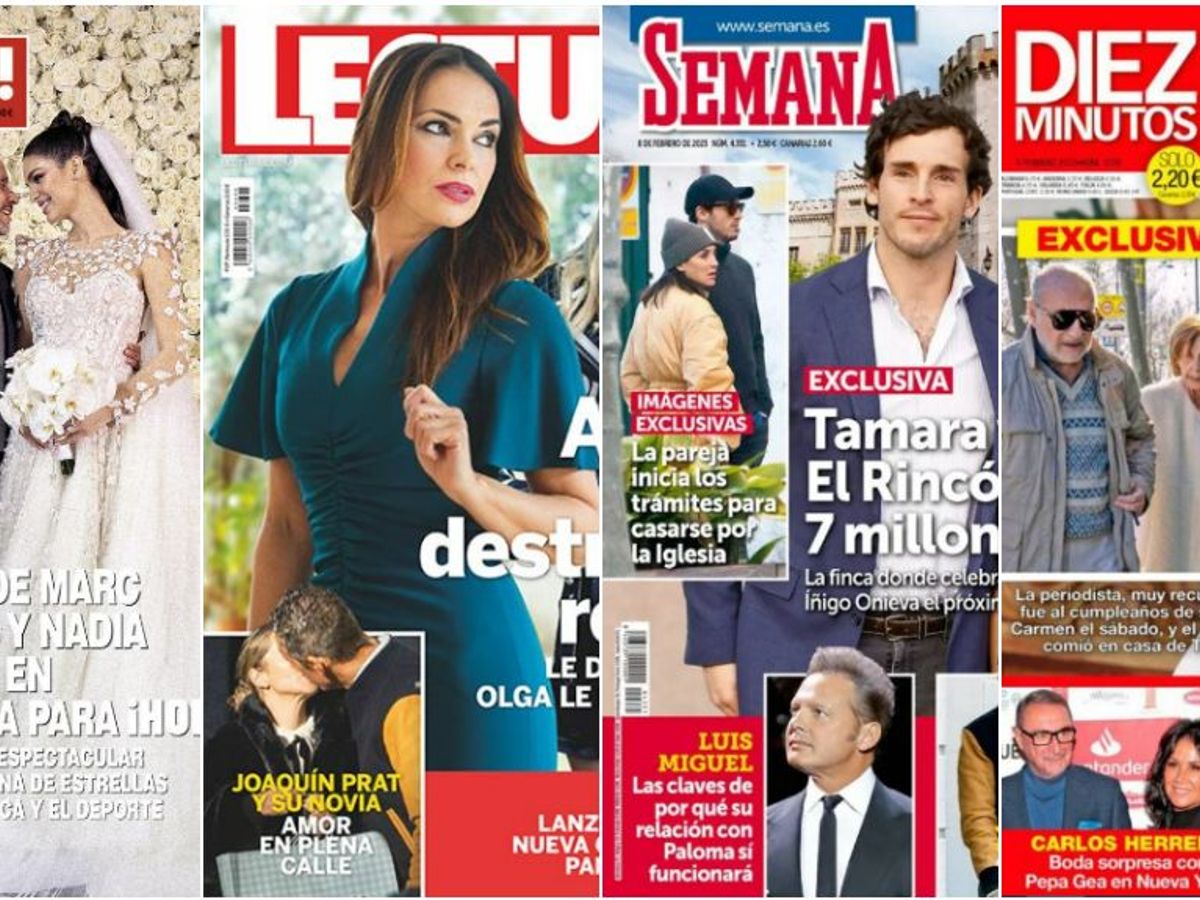 Noticias del corazón: portadas de las revistas del 1 de febrero de 2023