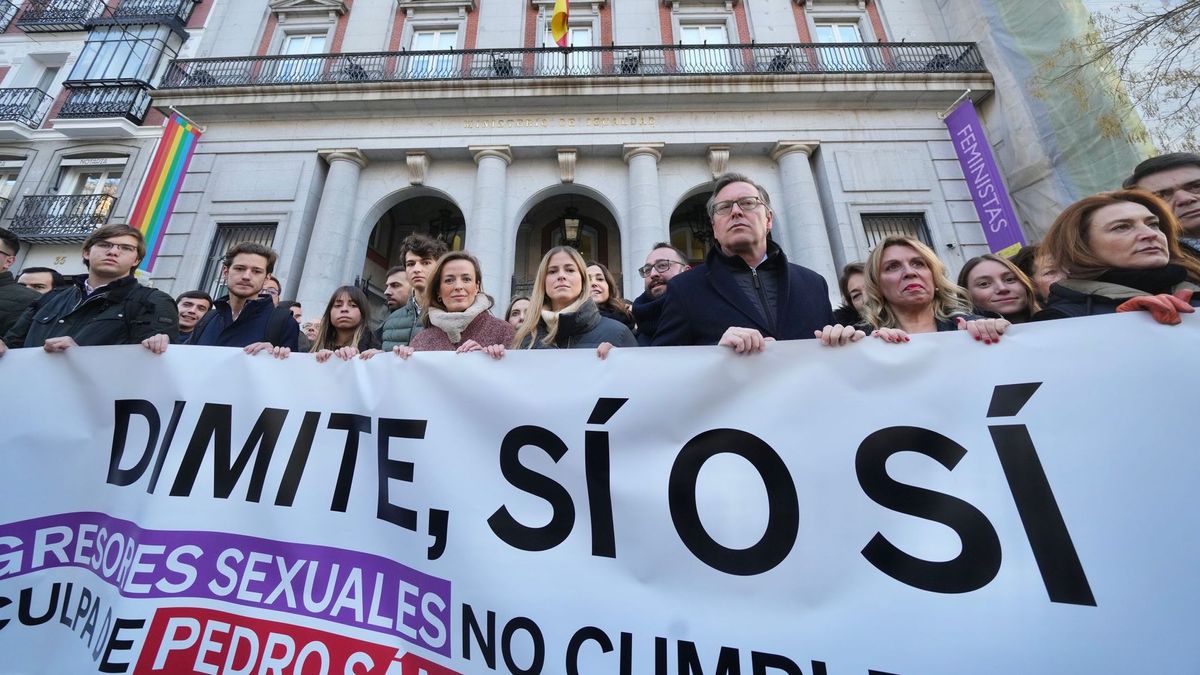 NNGG del PP se concentra frente al ministerio de Igualdad para exigir la dimisión de Montero