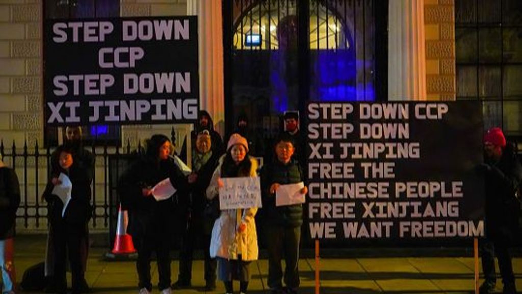 Protestas contra el régimen chino