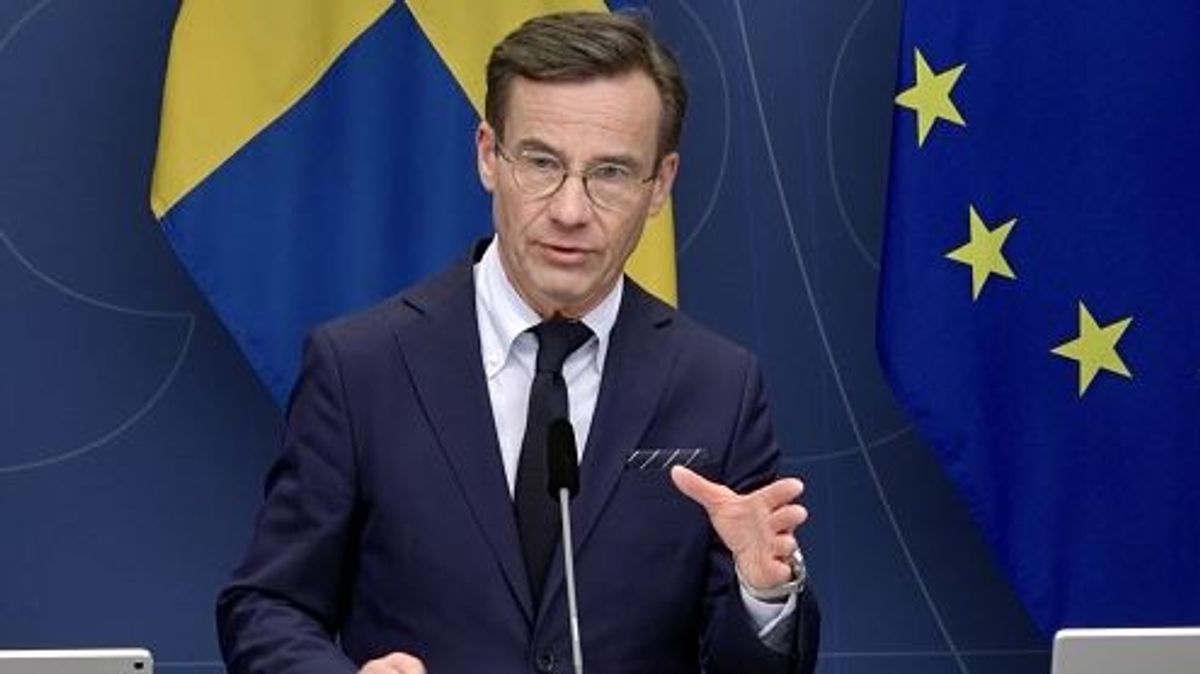 El primer ministro sueco Ulf Kristersson El primer ministro sueco Ulf Kristersson
