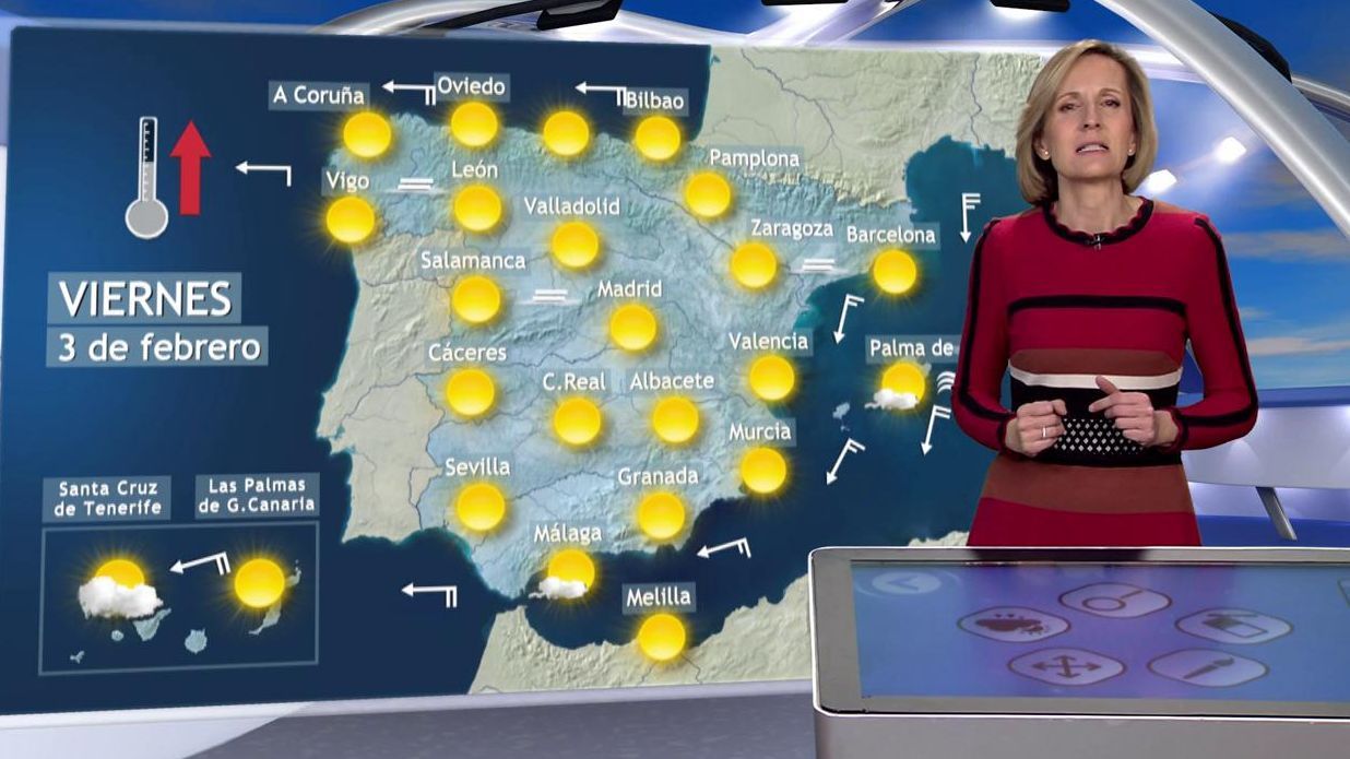 El viernes subirán las temperaturas hasta 5 grados en España