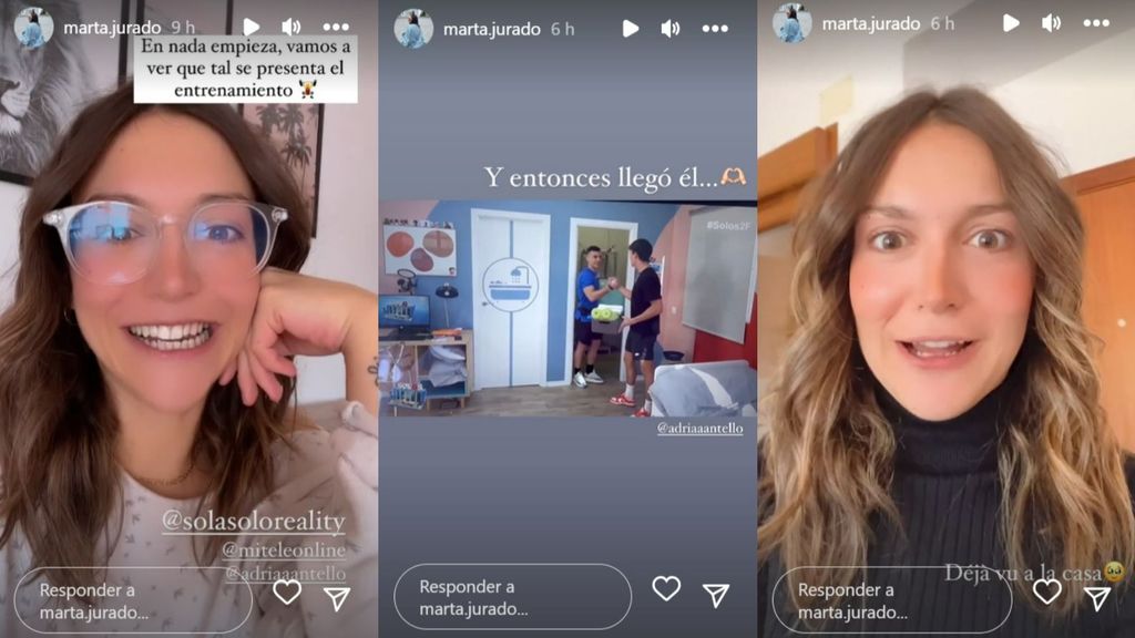 Marta Jurado, ilusionada y emocionada al ver la visita de su novio en 'Solos'