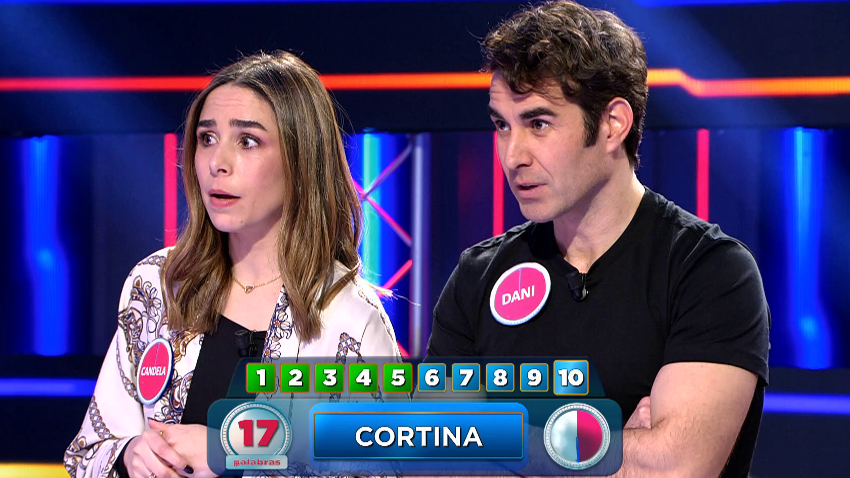 Candela Serrat y Daniel Muriel, en '25 palabras'