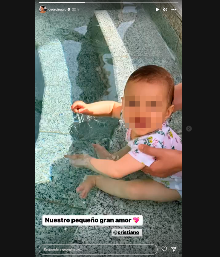 Bella Esmeralda, la hija de Georgina Rodríguez y Cristiano Ronaldo