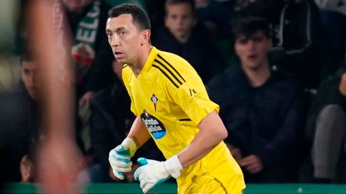 El guardameta Agustín Marchesín con el Celta El guardameta Agustín Marchesín con el Celta