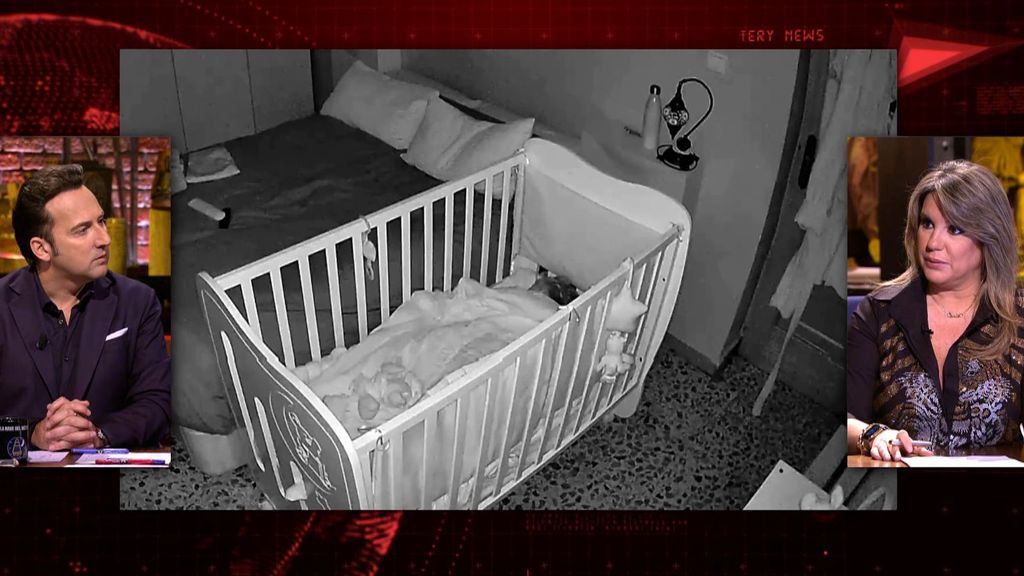 Las imágenes grabadas de la habitación del bebé asusta a sus padres