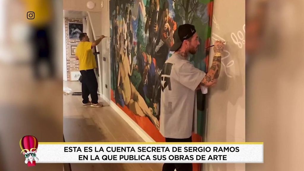 La cuenta anónima de Sergio Ramos en la que muestra sus pinturas