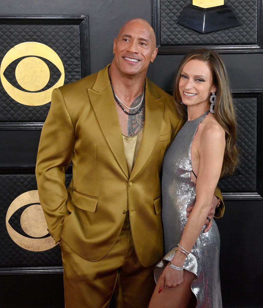 Dwayne Johnson y Lauren Hashian