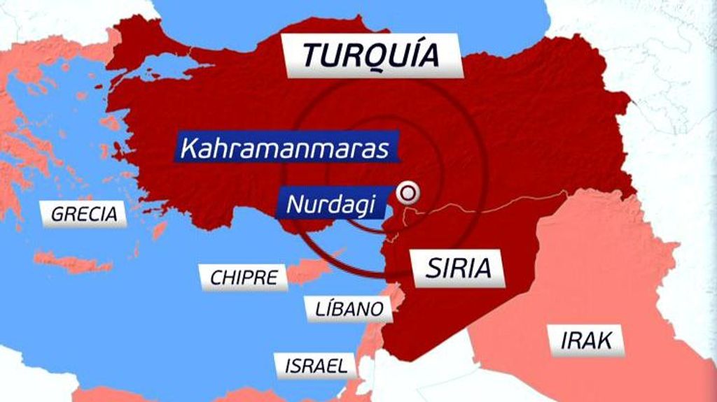 El seísmo en Turquía se registró cerca de Kahramanmaras