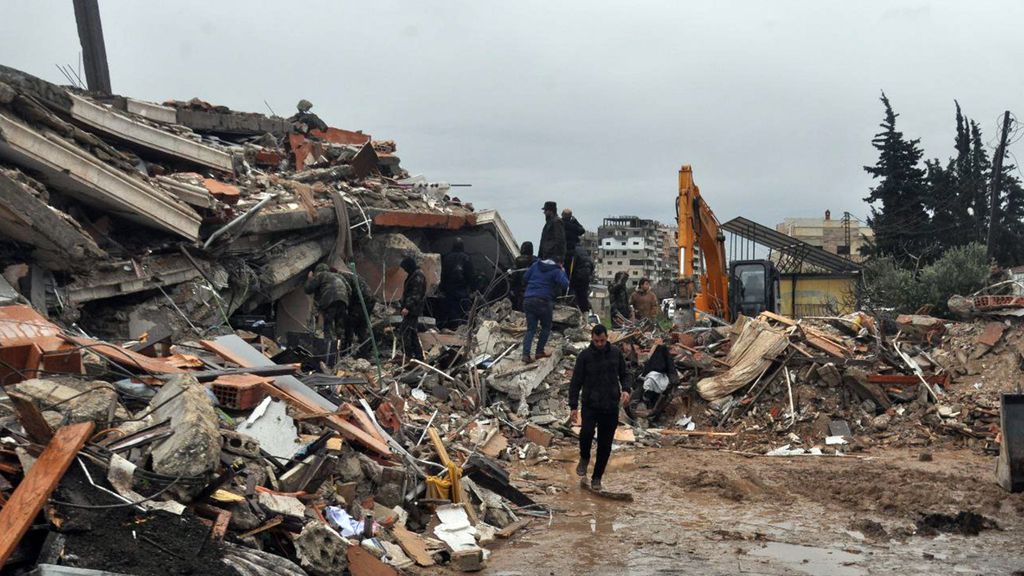EuropaPress 4969337 handout 06 february 2023 syria latakia photo released by the official