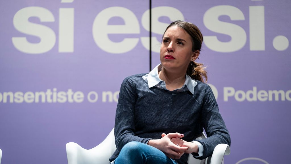 La ministra de Igualdad, Irene Montero, cuya Ley del 'solo sí es sí' ha permitido rebajas de penas y excarcelaciones a agresores sexuales