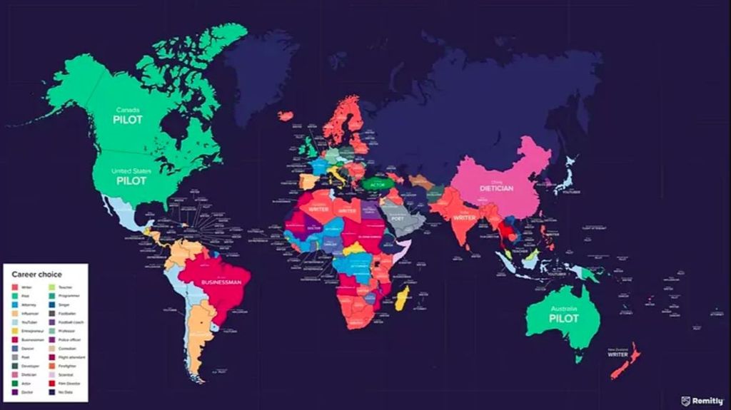 Trabajos soñados en el mundo