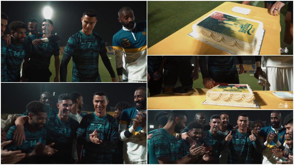 El Al-Nassr sorprende a Cristiano Ronaldo por su 38 cumpleaños: su cara lo dice todo