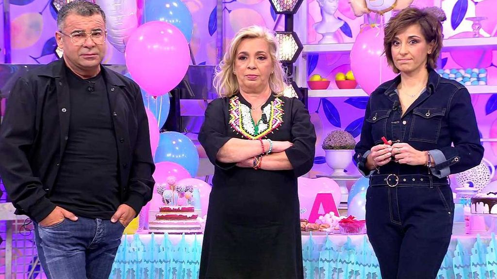 Carmen Borrego se entera en 'Sálvame' de que será abuela de un niño: no fue invitada a la babyshower