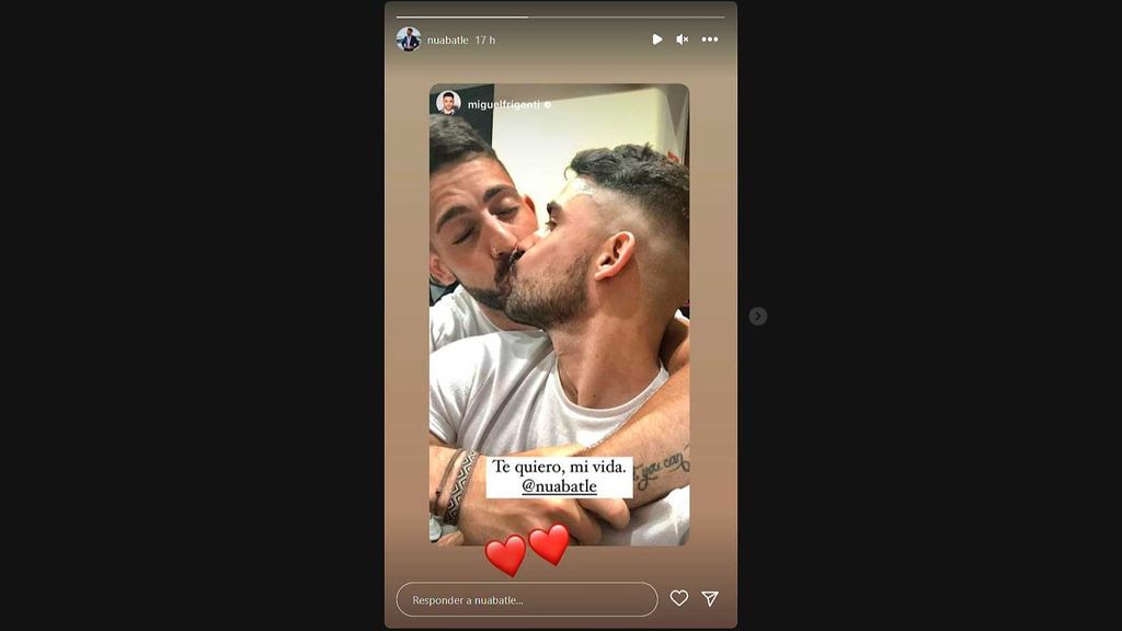 La publicación del novio de Miguel Frigenti en Instagram