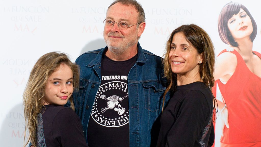 Mafalda, con sus padres Pablo Carbonell y María Arellano