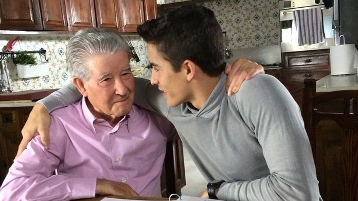 Marc Márquez y su abuelo