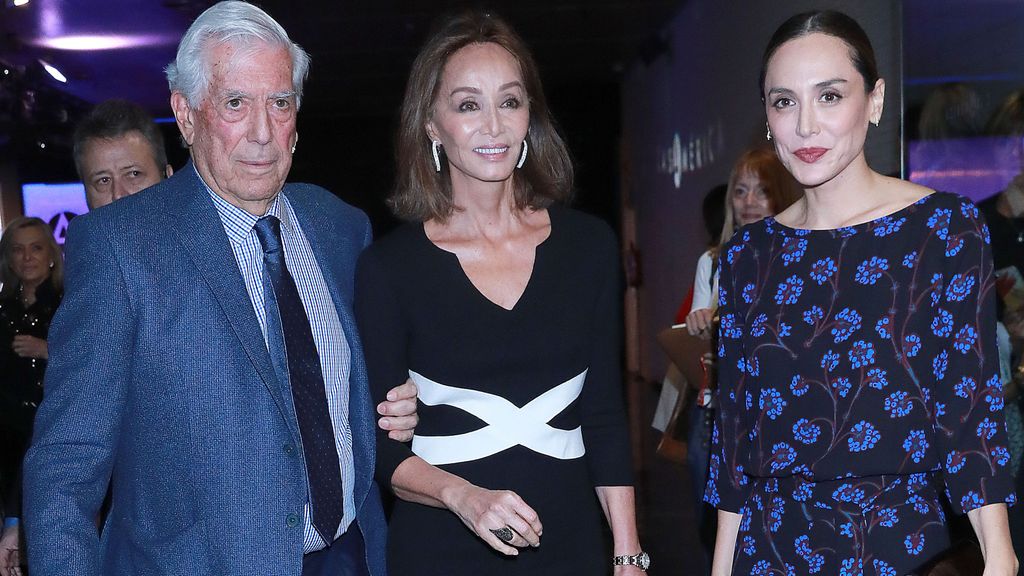 Mario Vargas Llosa, Isabel Preysler y Tamara Falcó (Octubre de 2019)