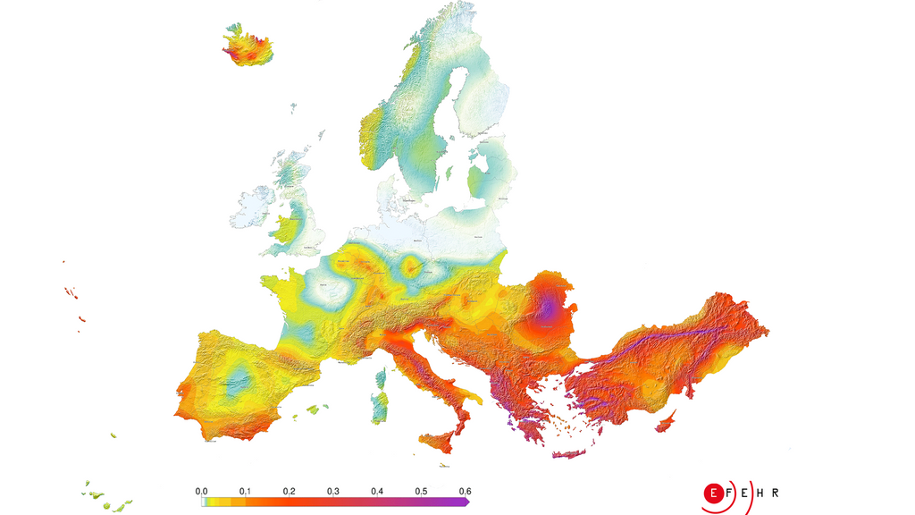 Peligro sísmico en Europa