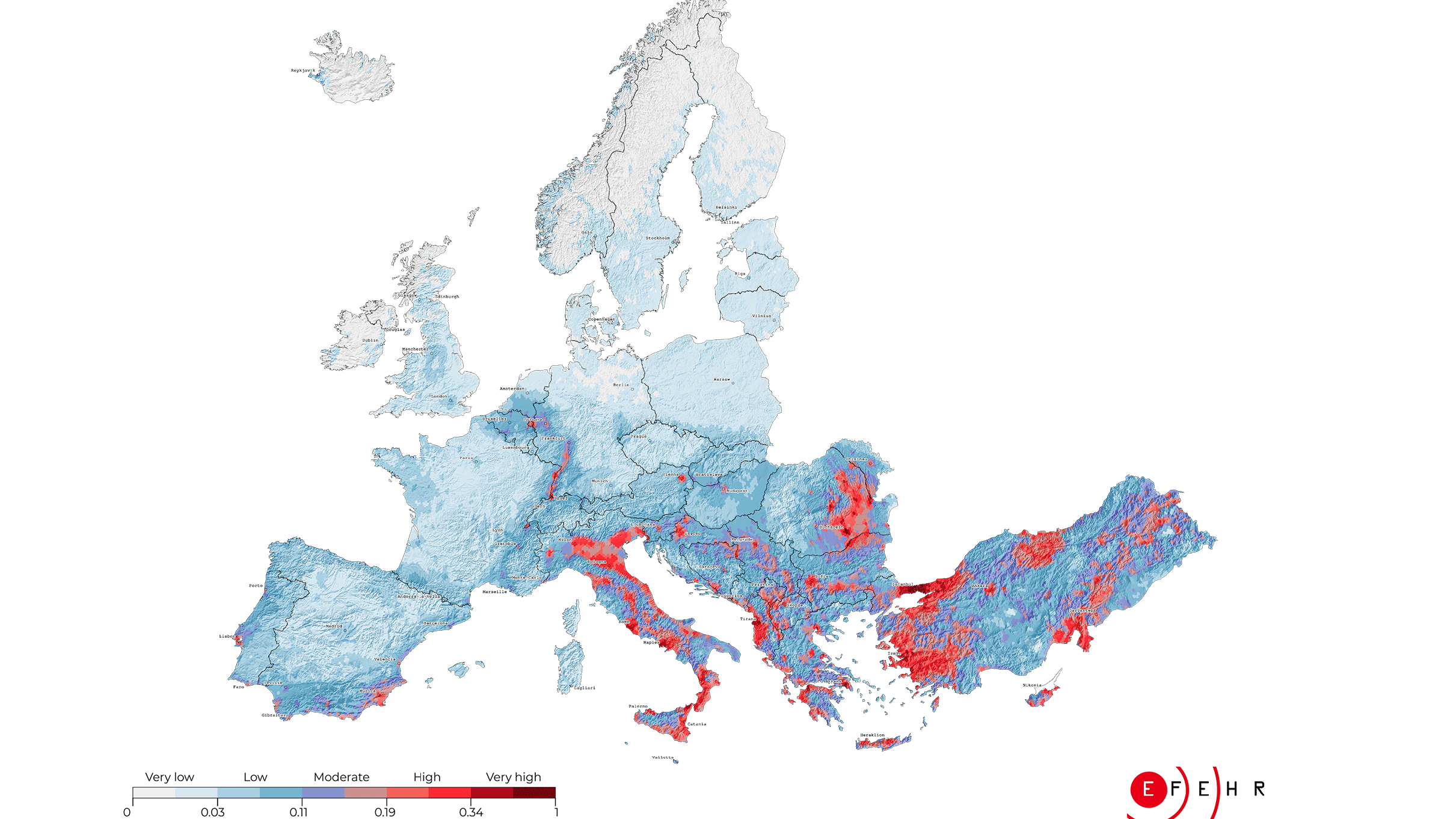 Riesgo sísmico en Europa