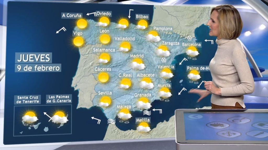 Tiempo para el jueves en España: las temperaturas bajan y se extienden las heladas