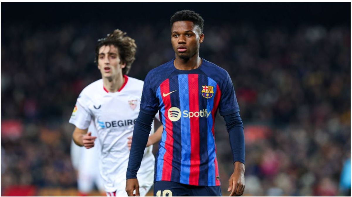 Ansu Fati en un partido con el FC Barcelona Ansu Fati en un partido con el FC Barcelona