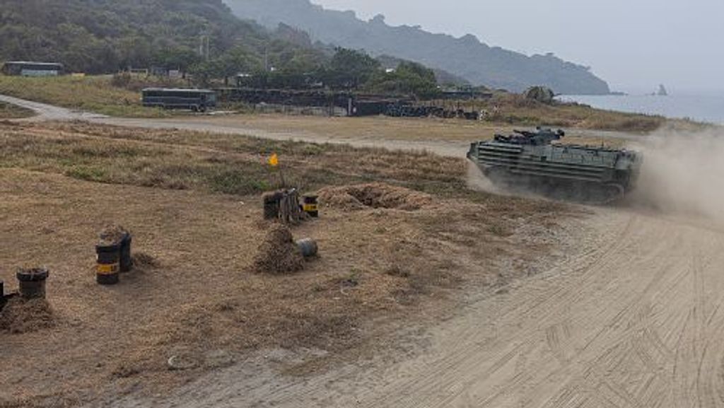 El ejército de Taiwán haciendo maniobras de Defensa
