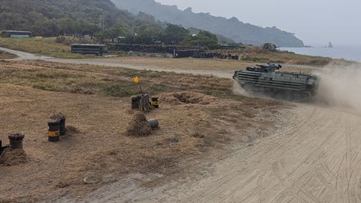 El ejército de Taiwán haciendo maniobras de Defensa