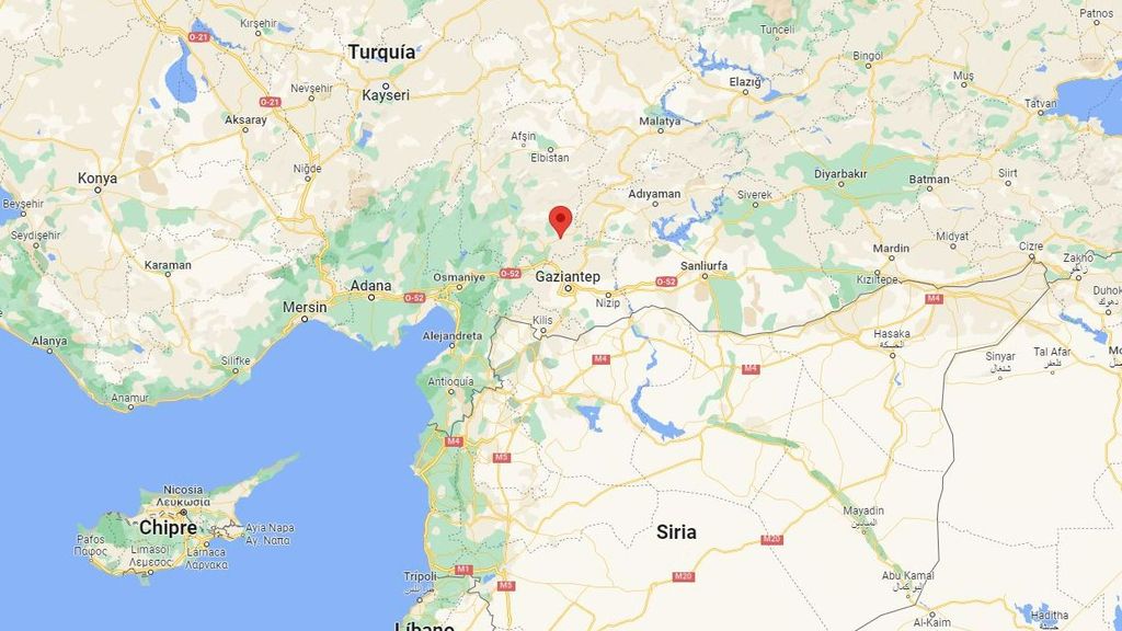 Epicentro de los terremotos en Turquía y Siria