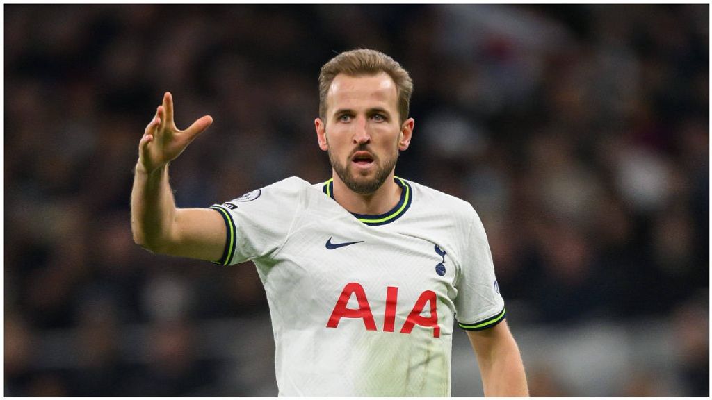 Harry Kane en un partido con el Tottenham