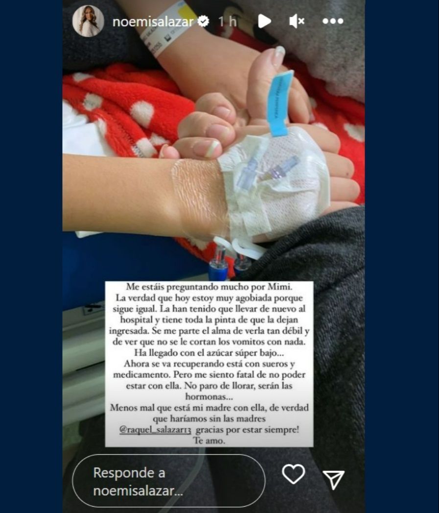 Noemí Salazar habla del problema de salud de su hija mayor