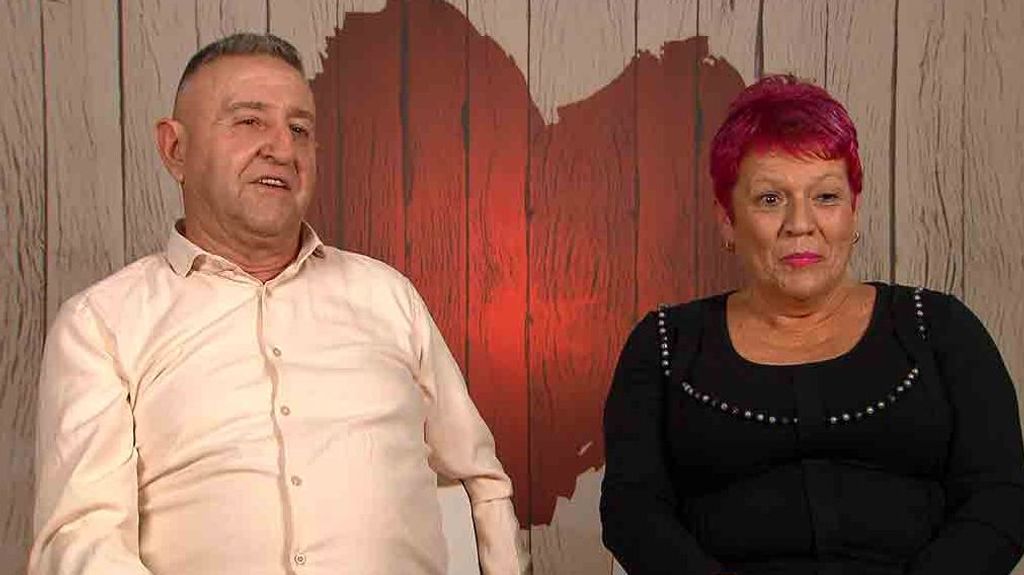 Pedro y Pilar durante su cita en 'First Dates'