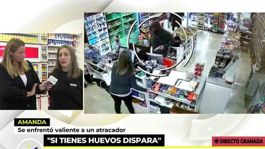 Amanda, la estanquera de Granada que plantó cara a un atracador: “Si tienes huevos dispara”