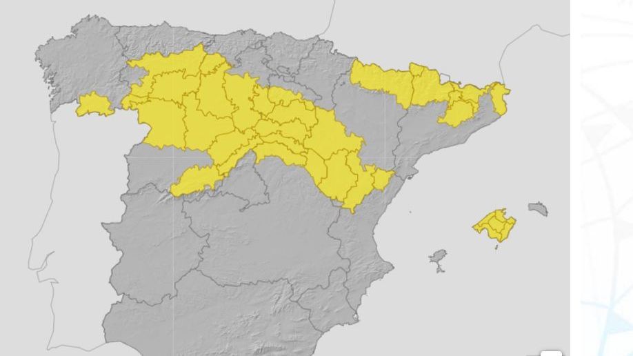 Avisos por frío previstos para el sábado 11