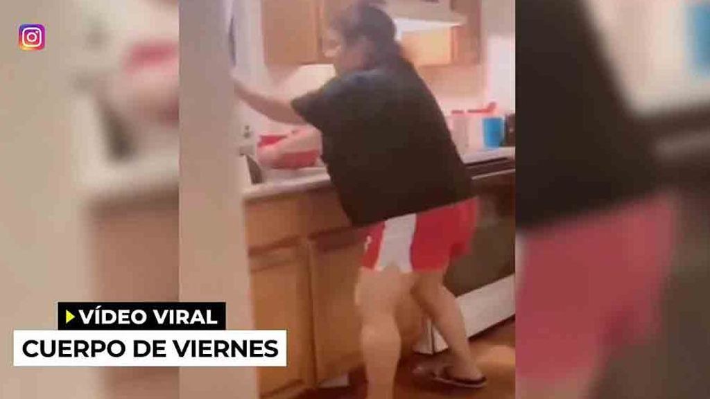 Es viernes y nuestro cuerpo lo sabe: el baile viral de una ama de casa con mucho ritmo