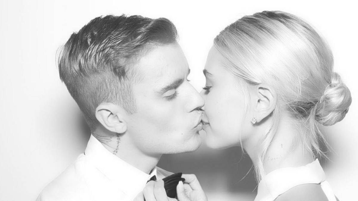 Justin Bieber y Hailey Baldwin el día de su boda